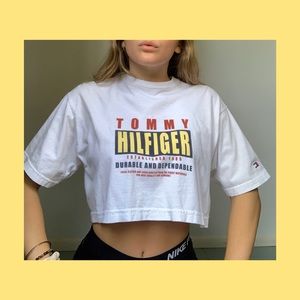 🐉 reworked Tommy Hilfiger crop top 🐉